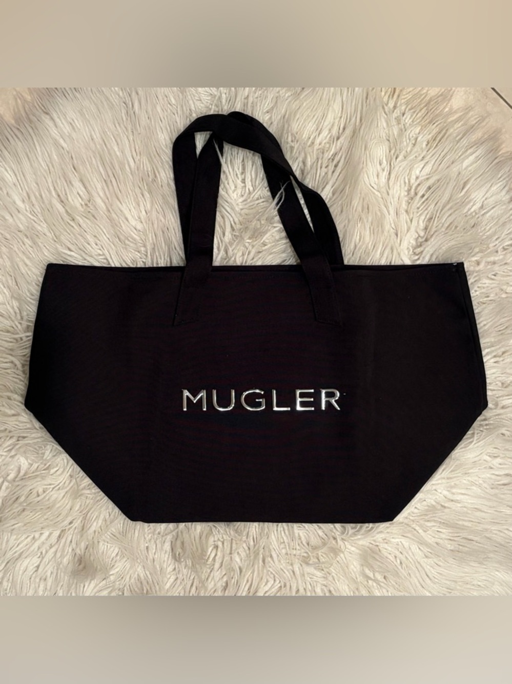 Mugler Black canvas Tote